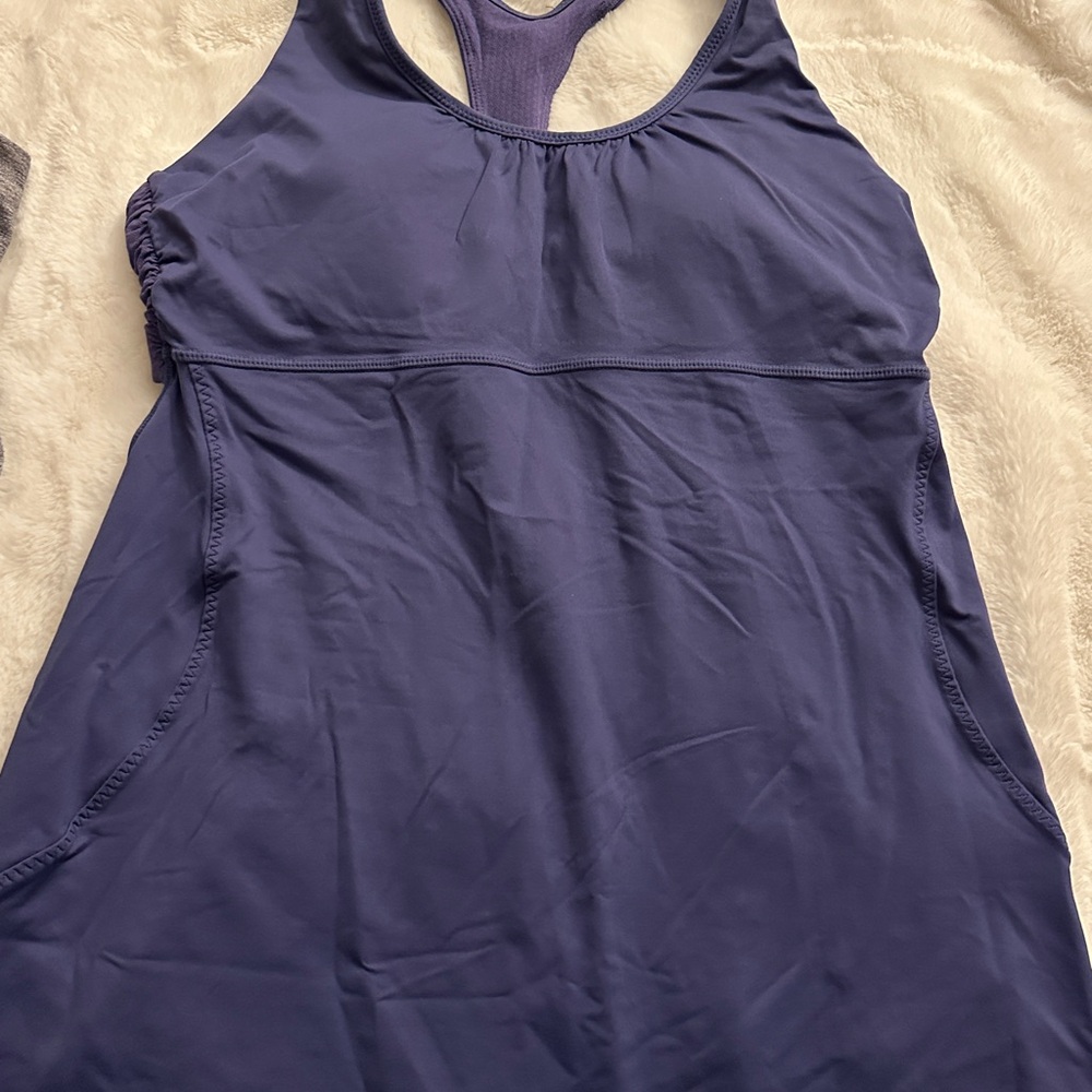 Lululemon Navy Blue Athletic Tank Top